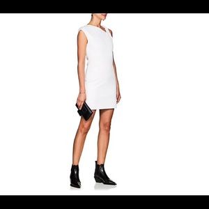 Helmut Lang white twist shoulder dress!